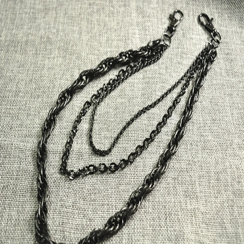 product Punk Style men trendy Pants chain three layers chain Rock and roll Street Dance accessory 251021