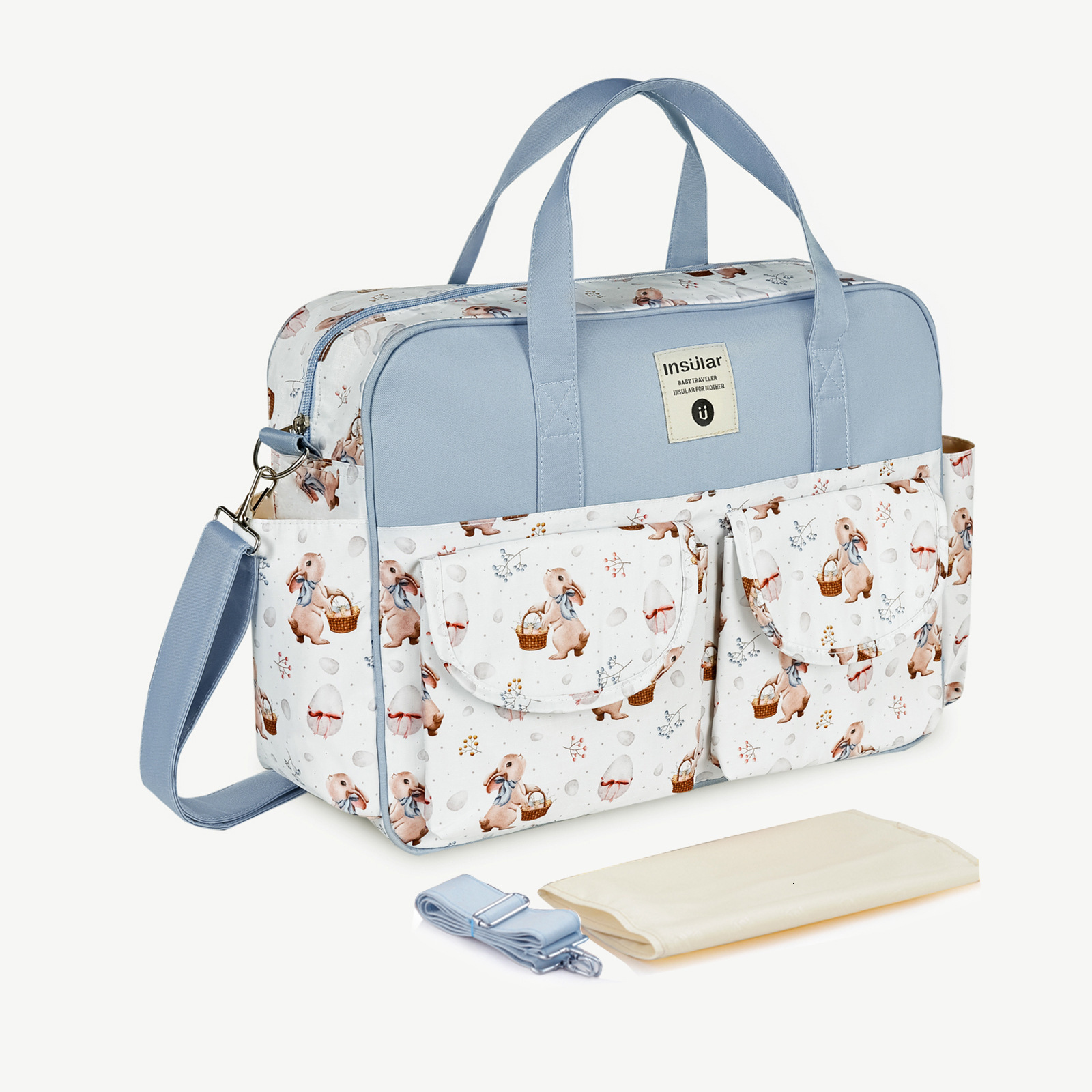 Cute multifunctional one shoulder fashion designer one-piece mother bag waterproof pregnant women's outdoor bag handheld mother bag mother bag