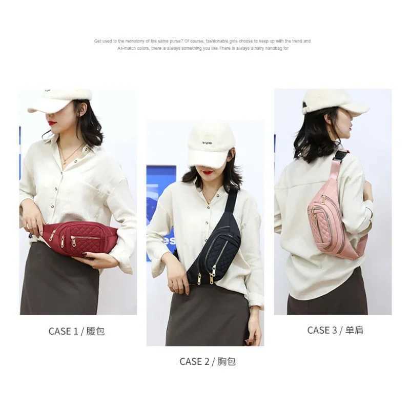 Simple Nylon Waist Bag Multi Zipper Chest Bag Casual Crossbody Fanny Pack For Outdoor Sport Running Hiking Cycling Z251021