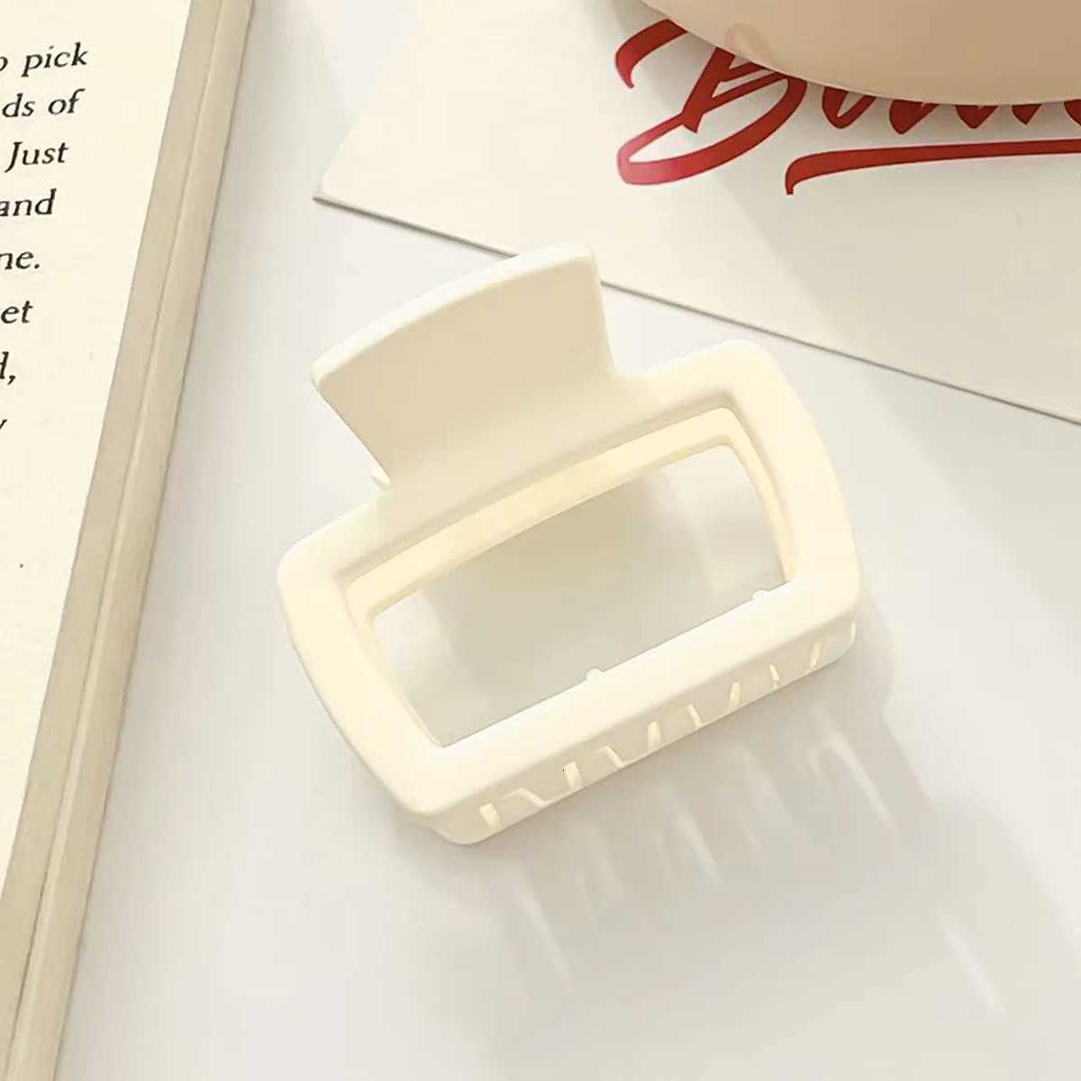 4pcs Womens Square Lightweight Hair Claw Clip Fashionable Elegant Hair Accessory Clip Suitable Hair Styling MakeupW254021