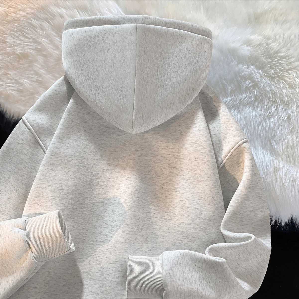 Hoodie mens trendy brand versatile Hong Kong style high street American printed top autumn and winter coat W251021