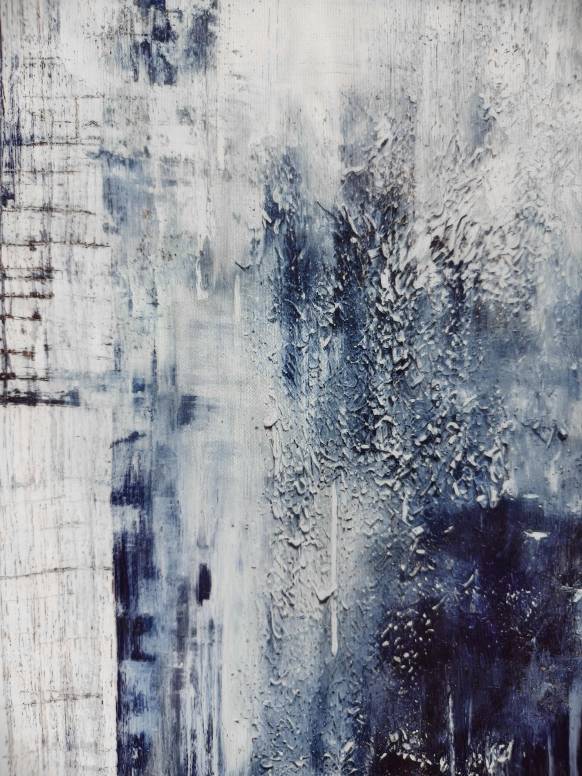 Women's Early Autumn New Full-Body Printed Crew Neck Long Sleeve T-Shirt, Milk Silk Fashion Vacation Women's Top (S-XXL, Blue)-CF53746