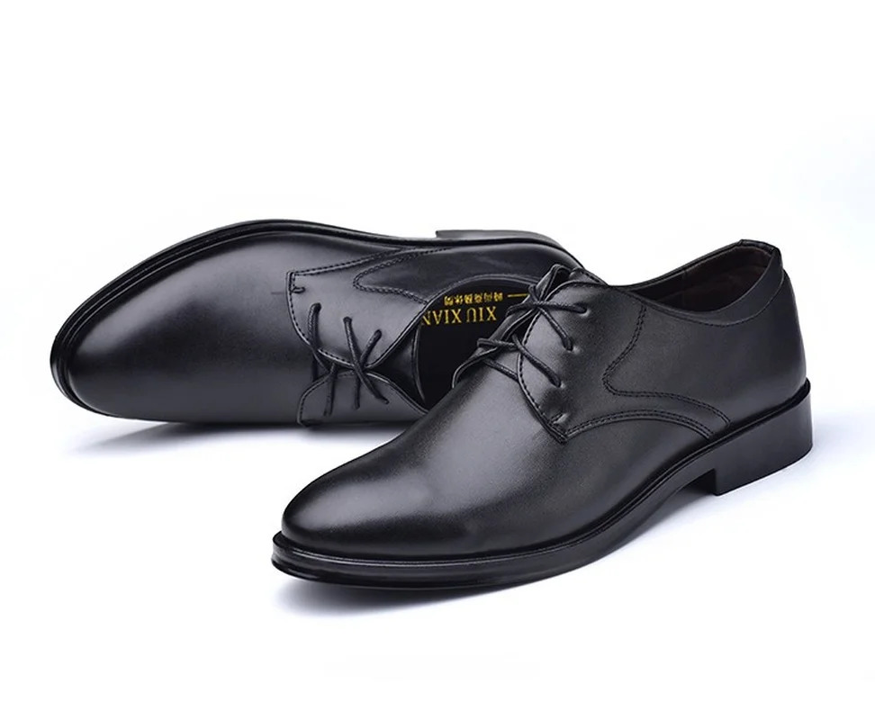 Large Size 3848 Men Leather Shoes Business Dress Shoes AllMatch Casual ShockAbsorbing Footwear WearResistant Shoes 251021