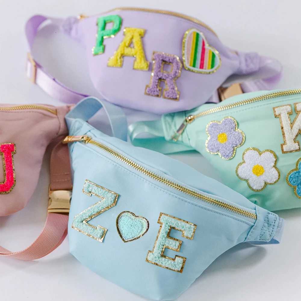 Candy Color Personalized Girls Belt Bag Sports Bum Bag Waterproof Zipper Waist Bag Nylon Waist Pack Waist Fanny Packs Z251021