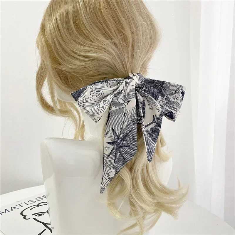Fashion Skinny Scarf Women Luxury letter Printing Tie Bag Handle Ribbon Hair Band Womens Headscarf New Lady Design Silk Scarves W251021