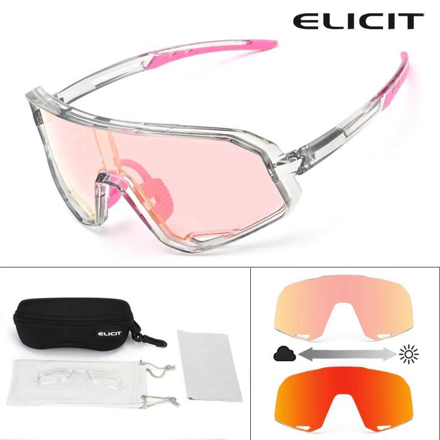 ELICIT Auto Tint Bike Sunglasses for Men Women MTB Cycling Climbing Outdoor Sports UV400 J251114