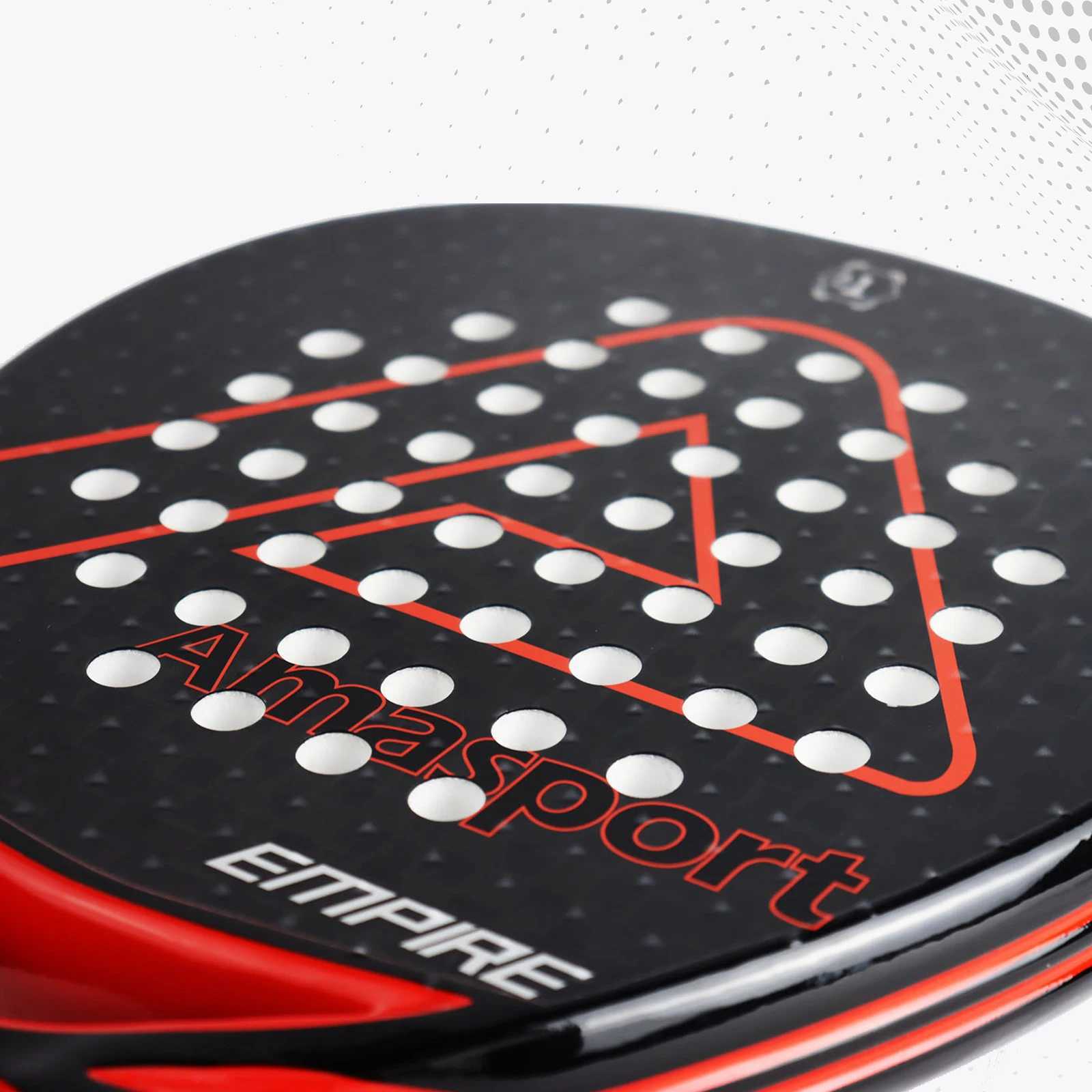 AMA SPORT Padel Racket 3K2K8K Carbon Fiber Adult Water Drop Professional Soft EVA Surface High Balance Sports Paddl W251021
