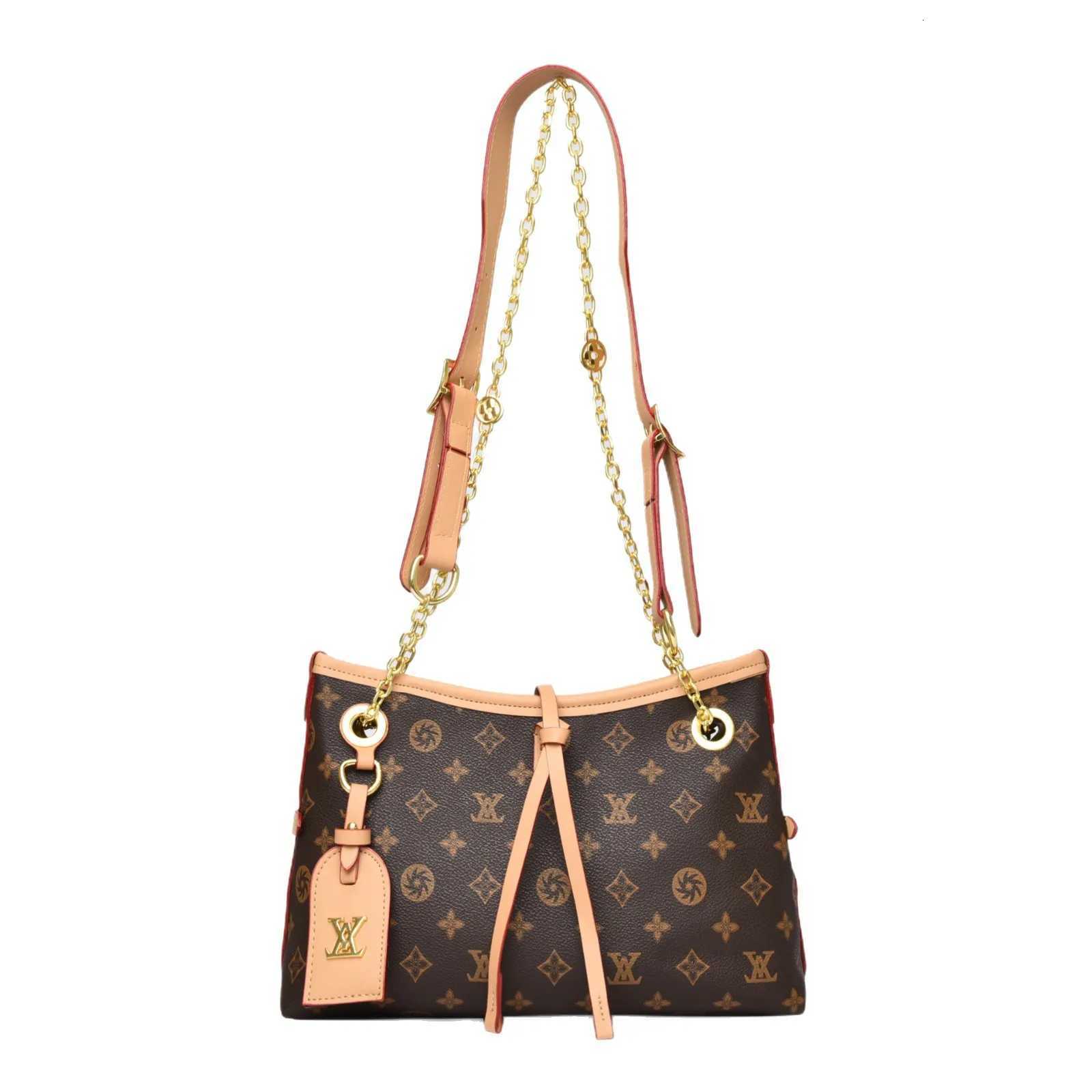 2025 Vintage Print Tote Bag Premium Underarm Purse for Women Versatile Shoulder Crossbody Bag for Commuter Casual Z251018