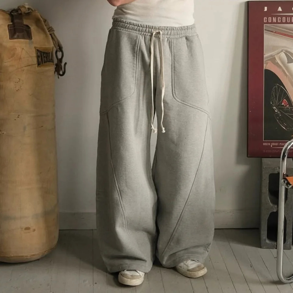 Fashion Straight Wideleg Pants Retro Y2K Women Casual Loose Oversized Trousers Men 2025 Street Hiphop Goth Harajuku Sweatpants 251015