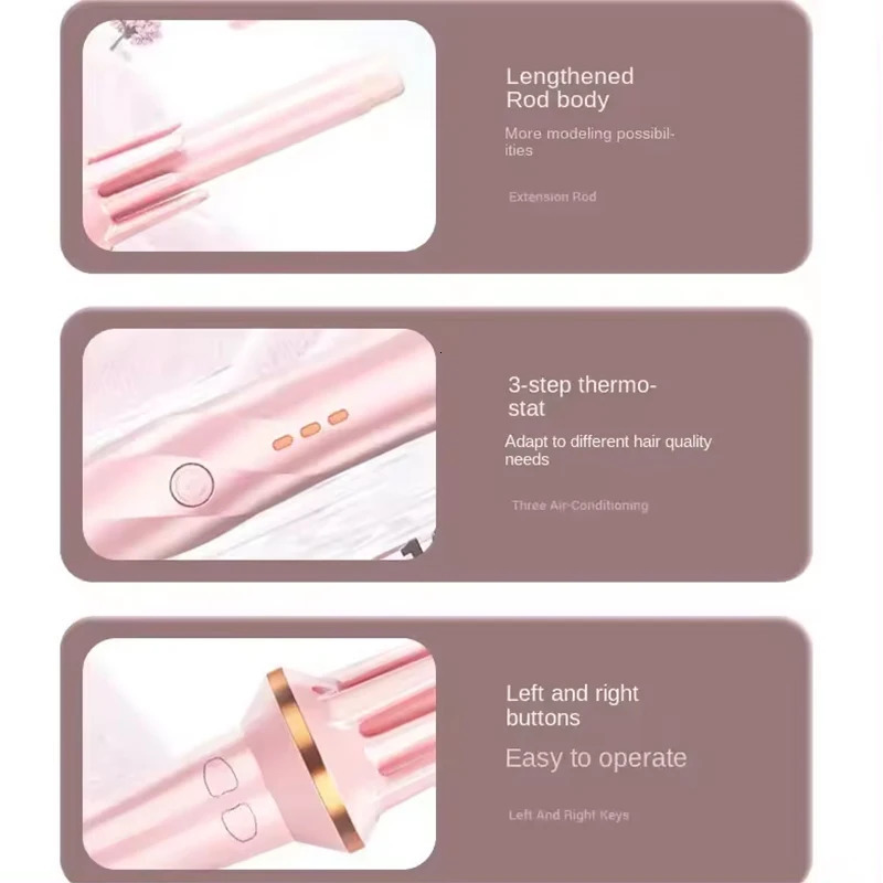 Automatic curling iron professional rotating curling iron electric ceramic curling iron negative ion hair care styling tool 251018