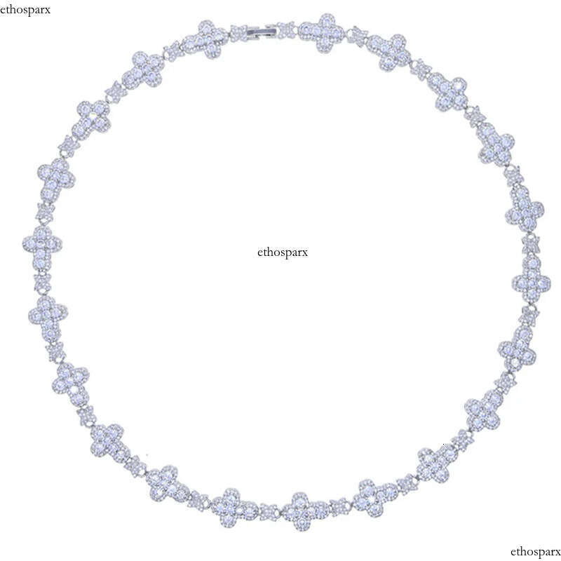 Hip Hop Wing Cross Pendant Necklace with Chain 5A Zircon White Gold Plated Religious Men Jewelry