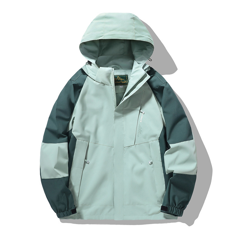 Couple Style Patchwork Single Designer Hoodie Jacket Tracksuit Men Polo Veste Coat Layer Jacket Windproof Waterproof Hooded Jacket For Men And Women S