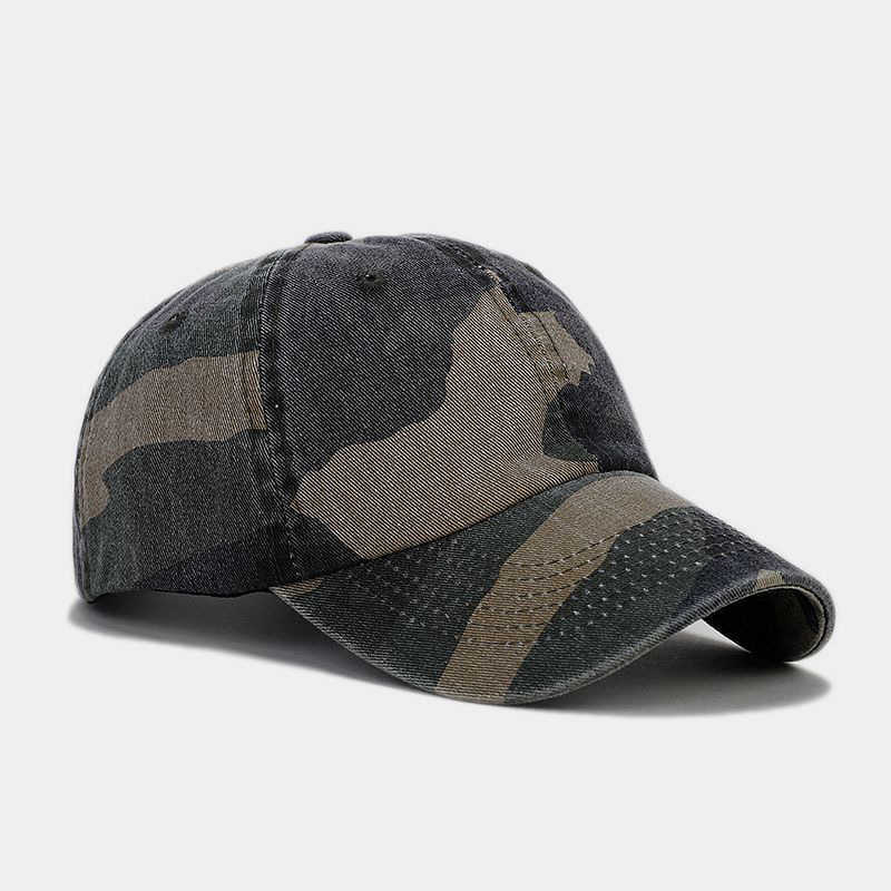 Outdoor Camouflage Hat Sports Golf Baseball Cap Mens Personalized Travel Sun Protection Sun Hat Womens Camping Duckbill Cap H251020