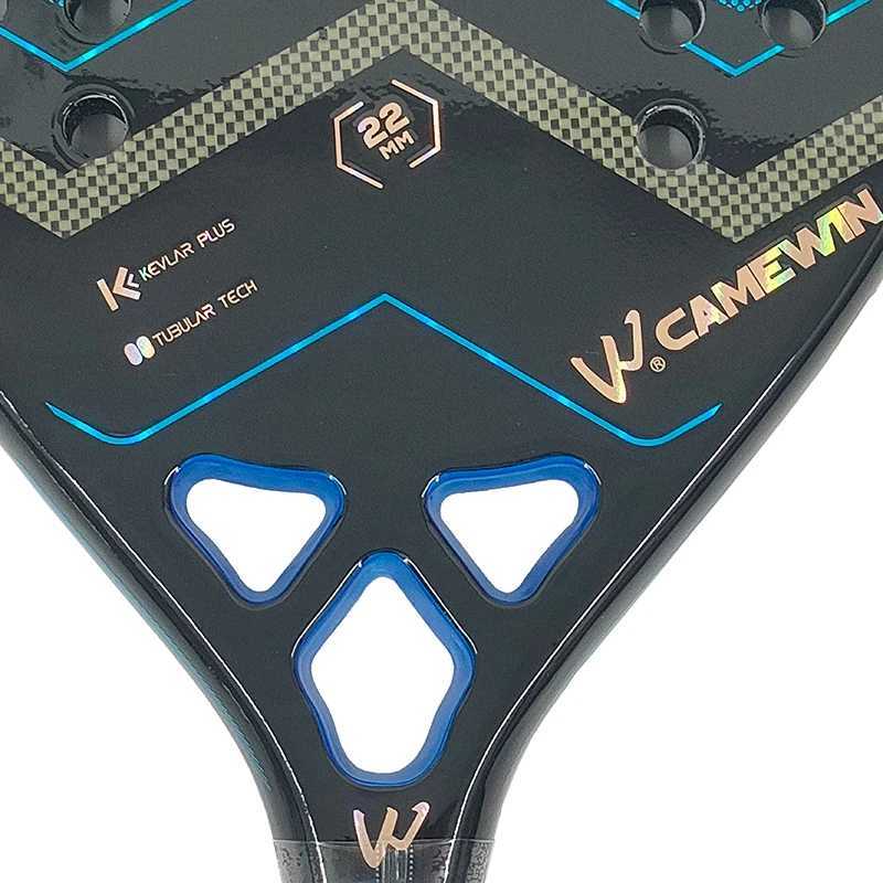 CAMEWIN The new Kevlar fiber Beach tennis racket Professional fiber rough surface Deliver protective bag sweatband wrist care W251021