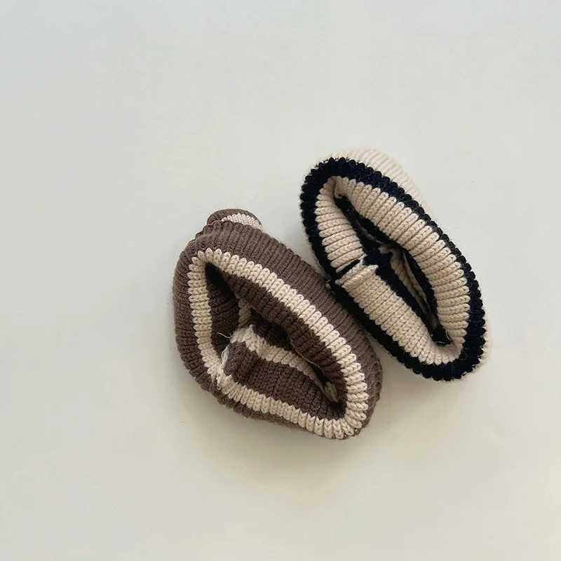 Baby Beanie Hats For Girls Boys Fashion Striped Toddler Knit Hat Cartoon Children Crochet Bonnet Winter Warm Kids Pullover Cap J251021