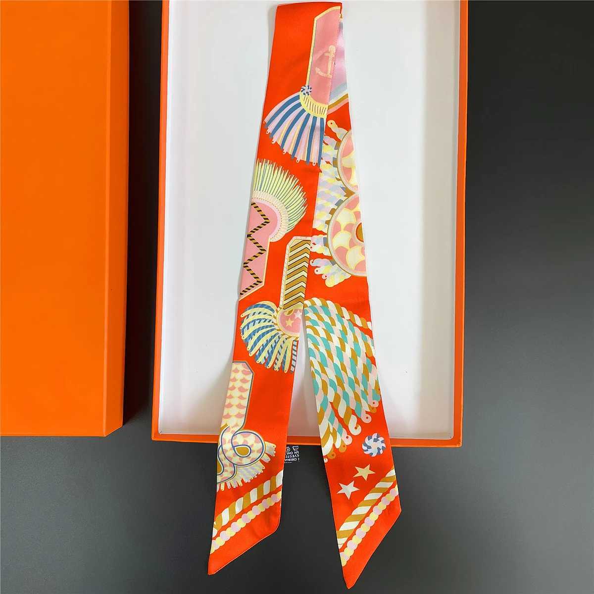 Brand Design Twill Silk Scarf Luxury Fashion Scarf Wen Foard Skinny Bag Scarves New Hot Neckerchi Hair bandW251021