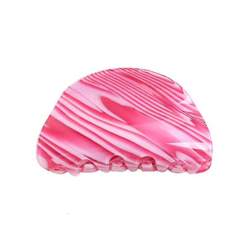 335 Inch Acetate Sheet Semicircular Shaped Hair Claws for Women Girls Trendy Printing Hair Clip Hair Clamps Hair AccessoriesW254021