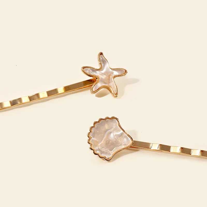 New Fashion Highgrade Shell Starfish Shape Hairpin Barrettes for Women Girl Accessories Headwear Hair Claw WholesaleW254021