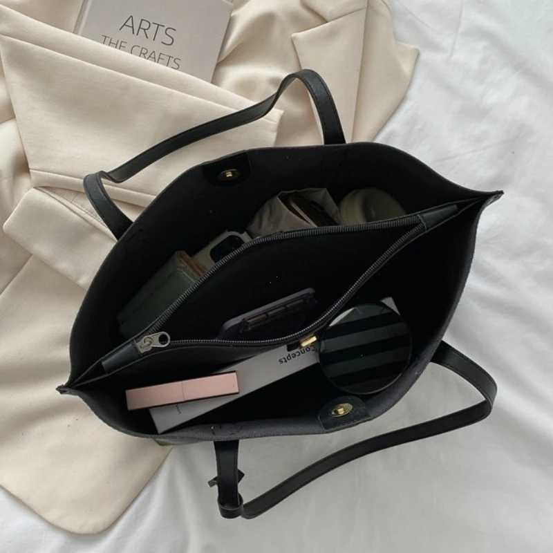 Large Capacity Womens Bag New Soft Leather Tote Bag Casual and Versatile Single Shoulder Bags for Woman Korean Style HandbagsXJ251021