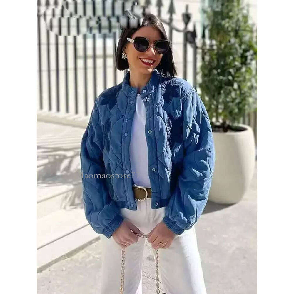 Woman Coats Quilted Floral Embroidery Long Sleeves Single Breasted Jacket 2025 Winter Streetwear Women's New In Outerwear coats designer women