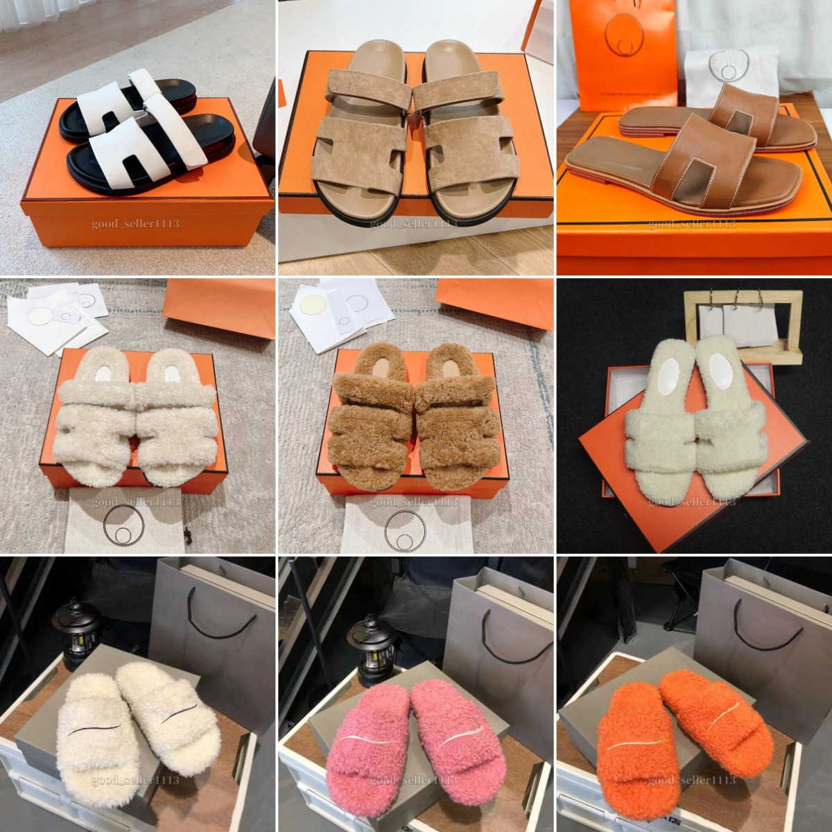 Luxury chypre designer slippers beach Classic Sandals Flat woman lady Cartoon Big Head Leather Suede Hotel Bath fashion women shoes clogs suede leather mules