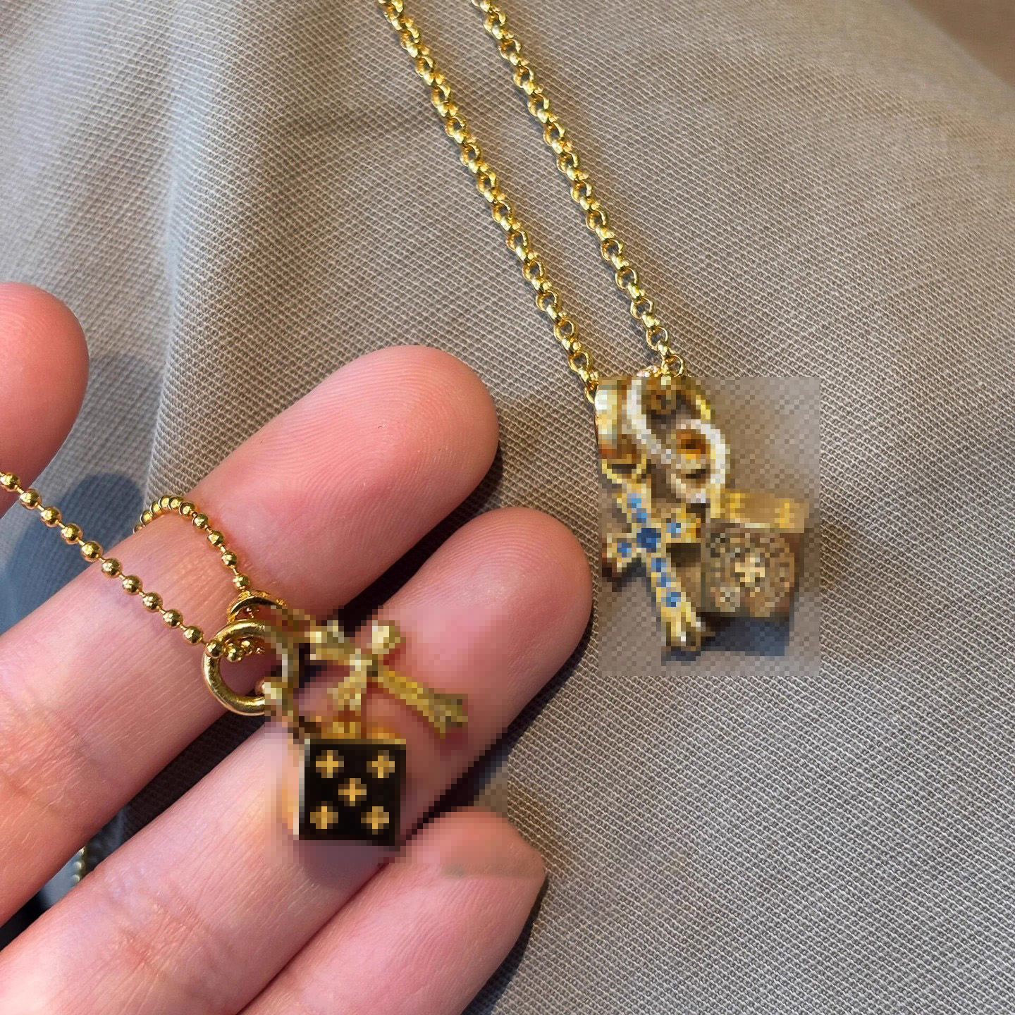 Vintage ring dice Diamond pendant necklace Punk Designer Necklace luxury High end Choker Stainless Copper Designer Jewelry Gift #123