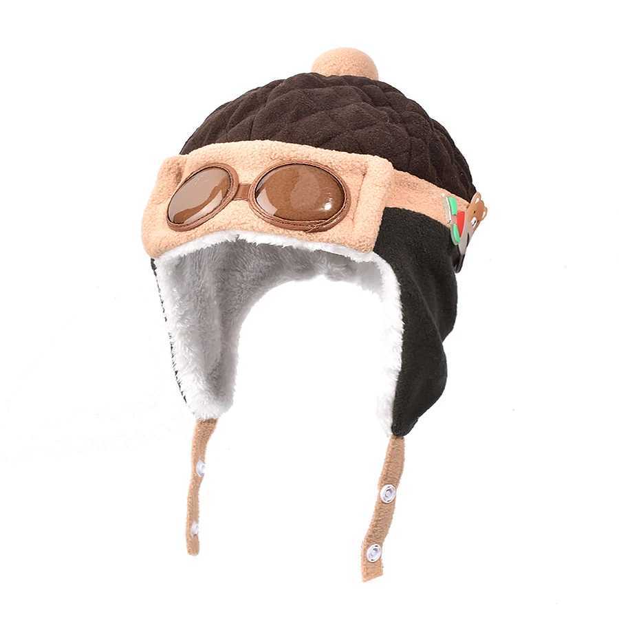 Winter Baby Ear Protection Hat Kids Cartoon Pilots Hat Korean Version Classic Autumn Winter Boy Girl Baby Ear Protective Hat J251021