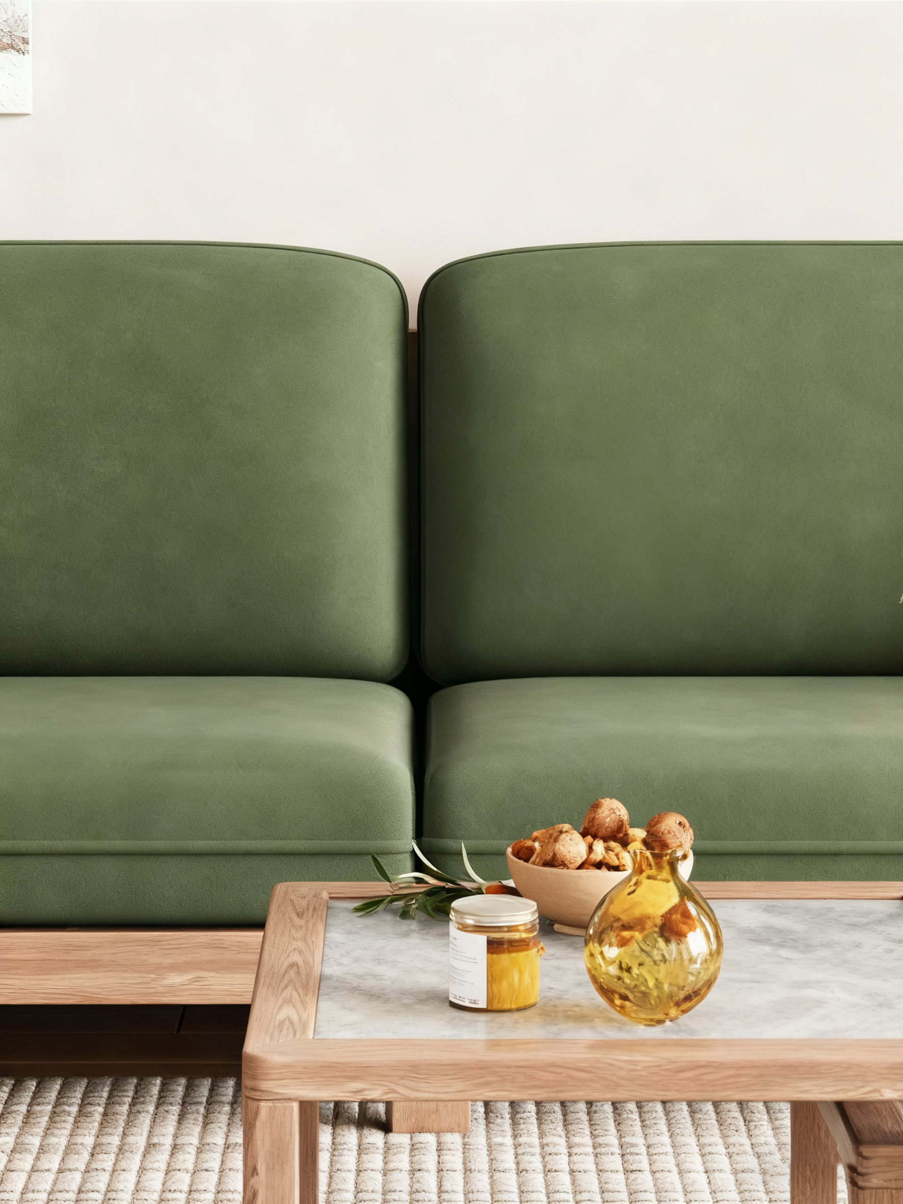 Elegant Furniture: High-Quality Wood-Built Living Room Settee