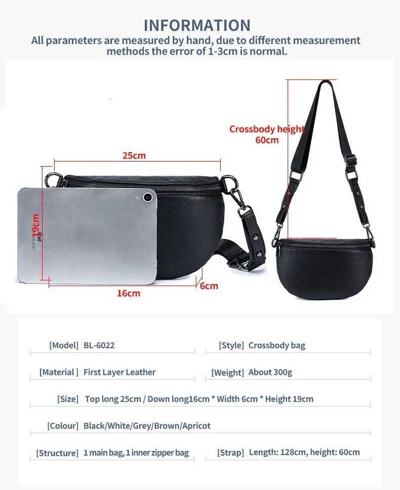 Genuine Leather Small Chest Bag for Women Simple Versatile Shoulder Bag Trendy FirstLayer Cowhide Phone Pouch Purse Z251021
