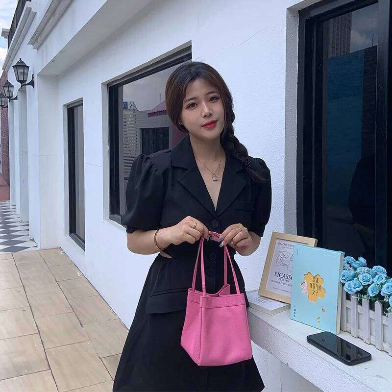 Lambcorn Basket New Niche Design Genuine Leather Vintage Hand-Tool Tote Free Initials Fashion Ladies Shoulder Bag 251021