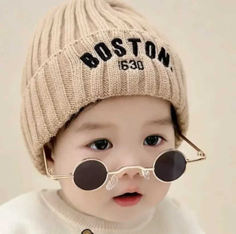 Winter Baby Hat Fashion Letter Pattern Knit Beanie Warm Cap for Infant Newborn Cold Weather Beanie Kid Accessories J251021