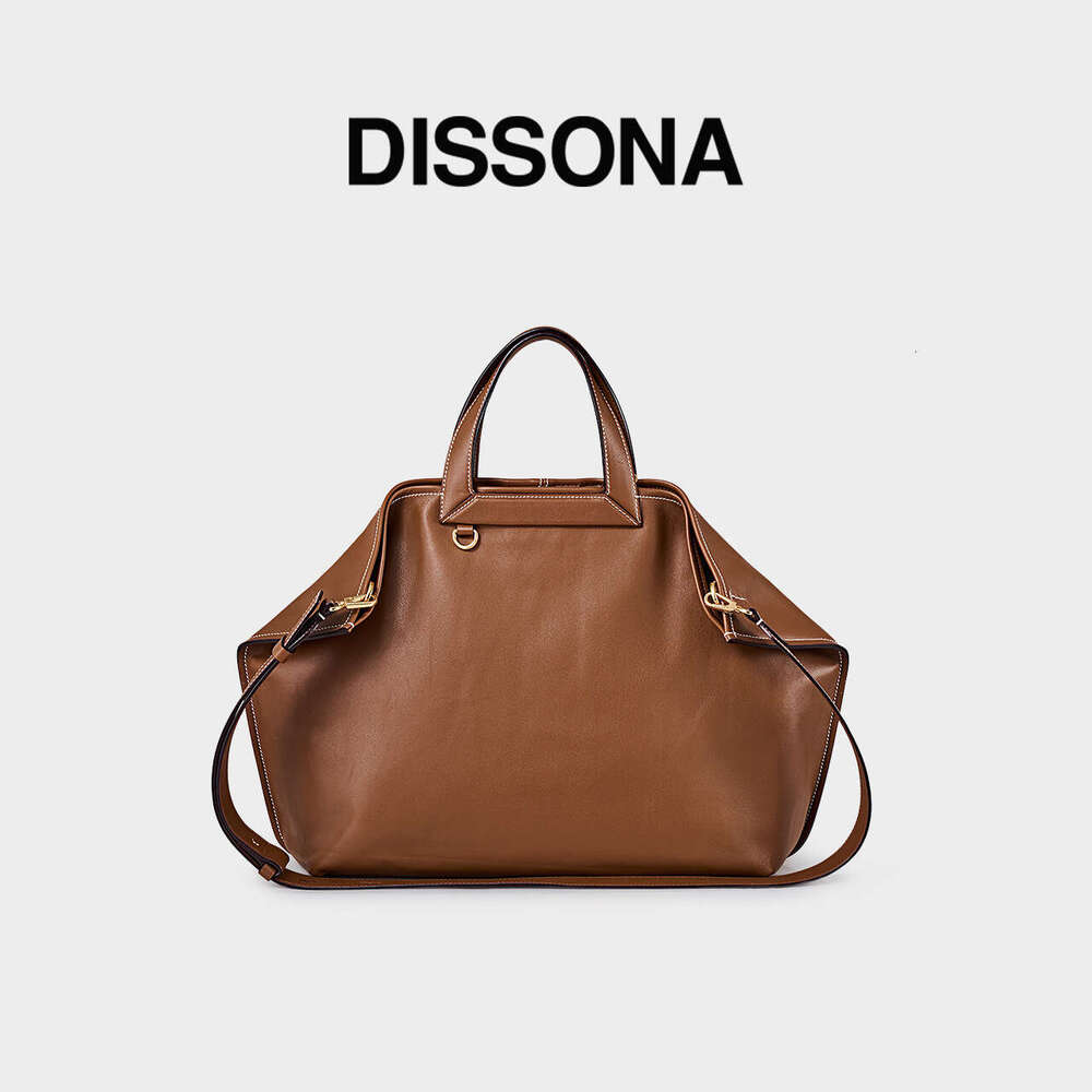 Dong Jie Same Style Disana Women S Leisure Foldable Ear Handbag Shoulder Tote Crossbody Vegetable Tanned Leather Soft Bag High Quality