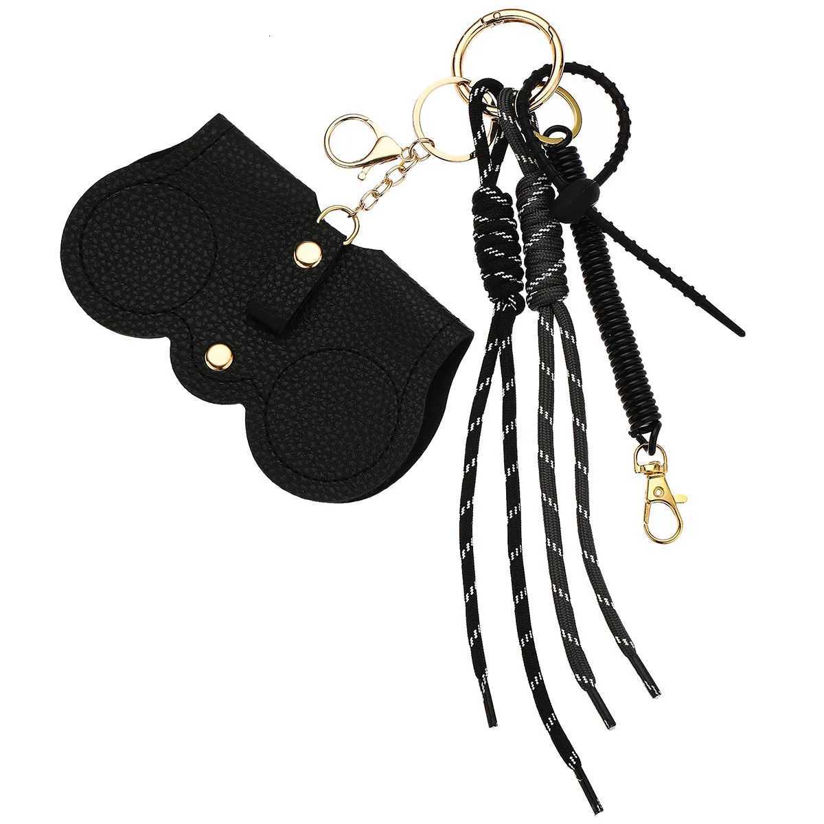 PU Leather Glasses Storage Pouch Hanging Sunglasses Keychain Protective Case Lanyard Bag Pendant W251021