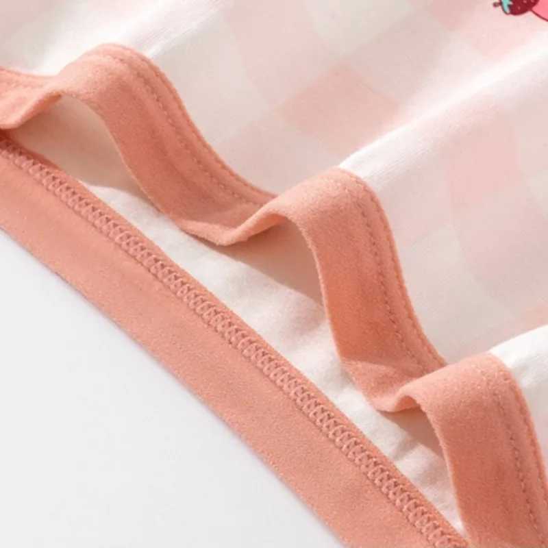 4PCS Kids Cotton Soft Antibacterial Briefs for Girls Cute Print Panties Breathable Comfort Knickers 3y Young Children Underwear J251021