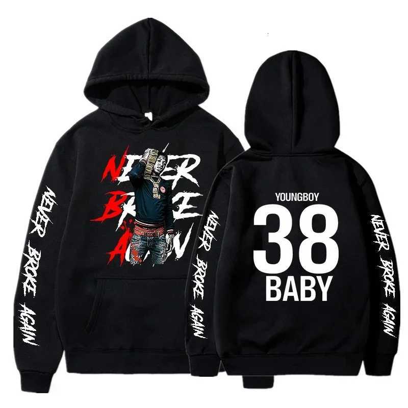 Never Broke Again Hoodie Mens Fashion YoungBoy Printed Sweatshirt Men and Women Cool Autumn and Winter Casual Sports Pullover W251021