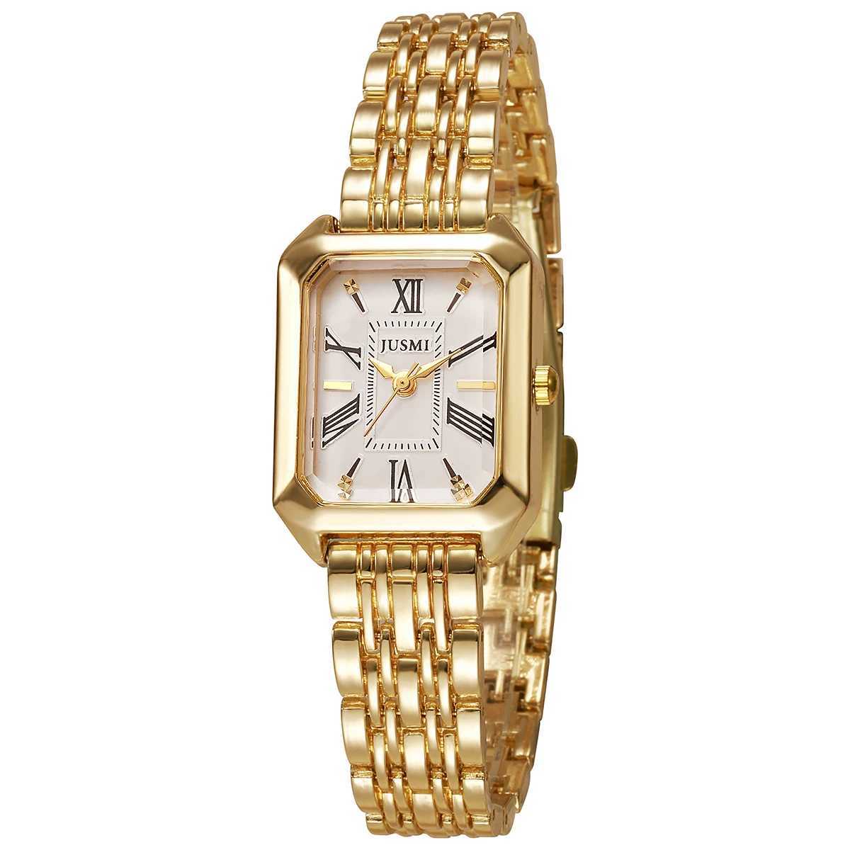 Fashionable Square Metallic Steel Band Quartz Womens for Christmas and Halloween GiftsXJ251021