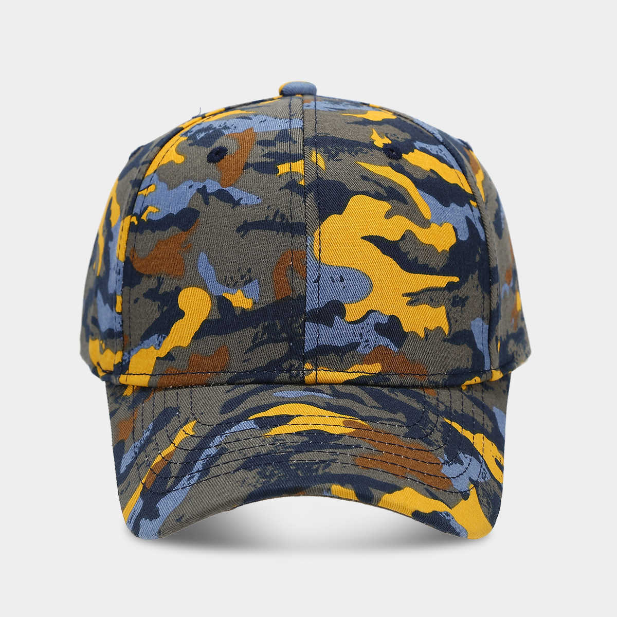 New Camouflage Baseball Cap for Women Summer Outdoor Sports Sun Protection Visor Cap for Men Casual Duckbill Cap H251020