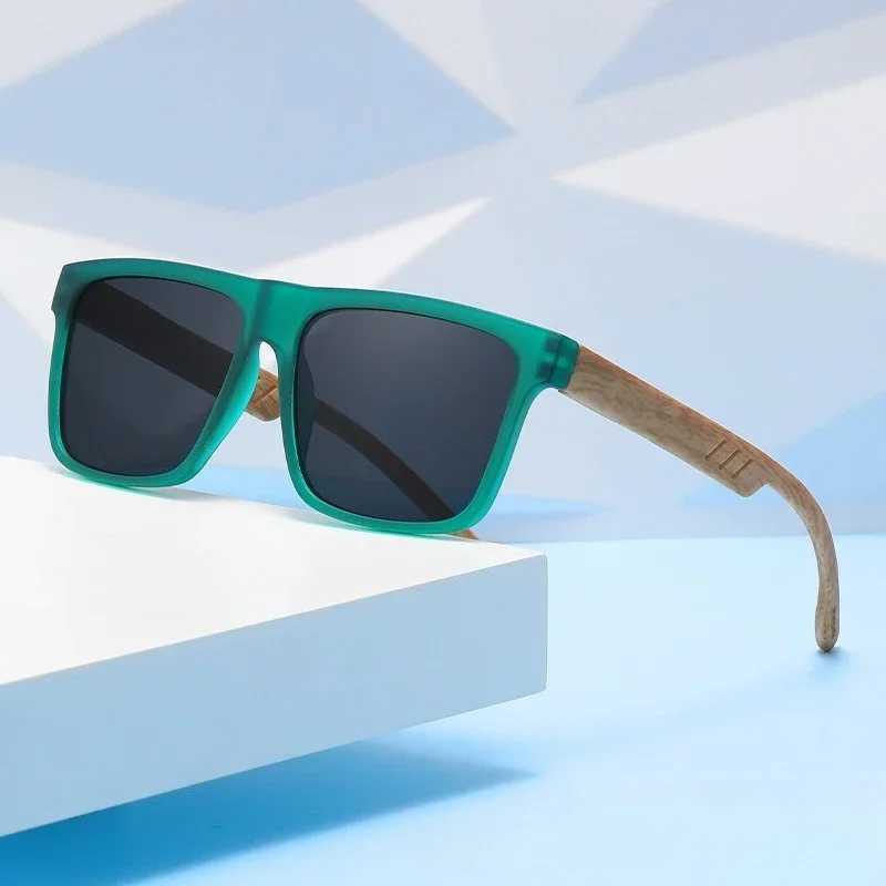 Fashion Wooden Bamboo Sunglasses for Men Women Vintage UV400 Protection Sun Glasses Unisex Square Frame Driving Shades Eyewear J251114