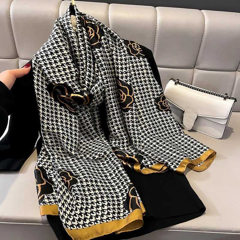 Spring Scarf Wens Luxury Design Polter Material Smooth Scarf Soft Shawl Beach ScarfW251021
