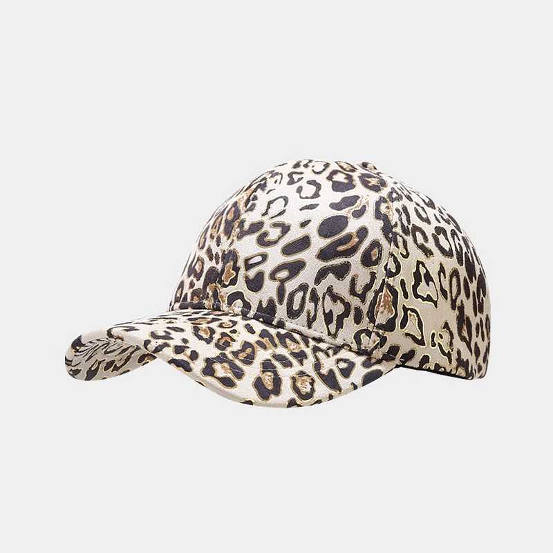 New Leopard Print Gold Stamping Pattern Baseball Cap for Men and Women Spring and Autumn Outdoor Sun Protection Hat Couple Hat H251020