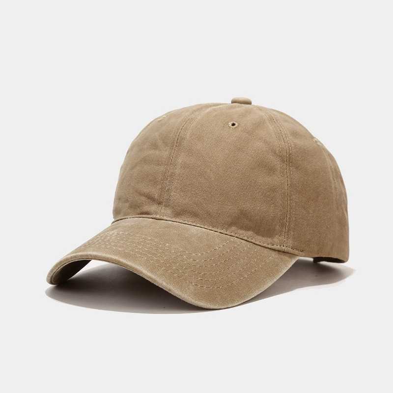 Washed Simple Baseball Cap Unisex Outdoor Versatile Duckbill Cap Trendy Simple Hat H251020