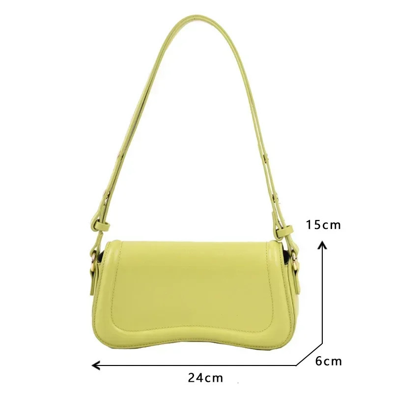 Shoulder Crossbody Bags for Women Pu Leather Trend Female Underarm Bag Fashion Purse Flap Handbags 251015