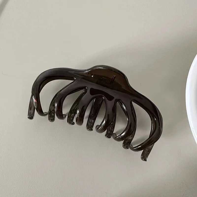 korea large hair claw for women fashion big hair clip girls claw clip for thick hair black hairclip ponytail clip accessoriesW254021