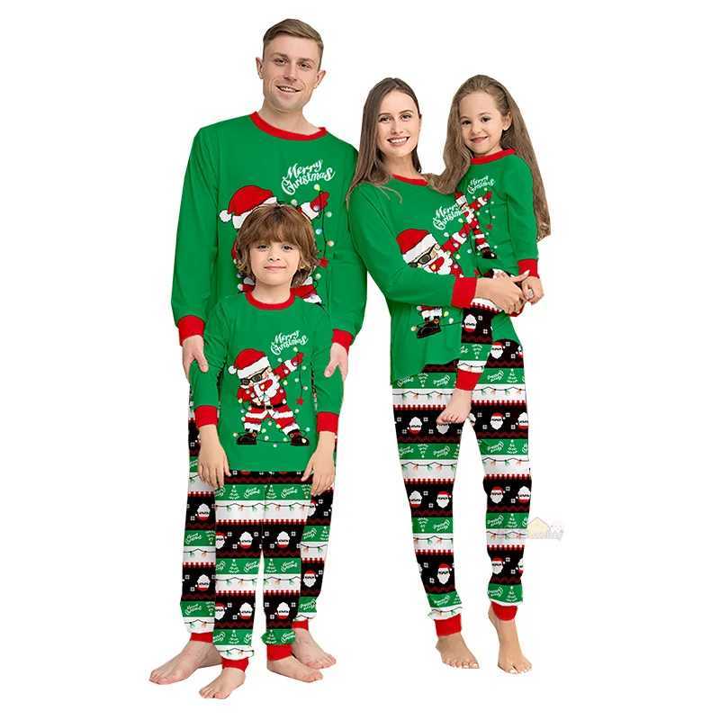 2026 New Christmas Matching Family Pajamas Outfits Xmas Adult Mother Father Kids Set Baby Romper Sleepwear Family Look Pyjamas L251021HM52