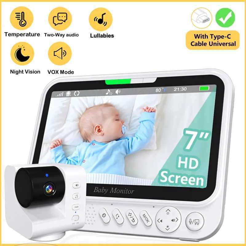 70 Inch wireless Video Baby Monitor No WiFi 4X Zoom 2Way Audio Night Vision 5000mAh Battery Protection Surveillance Video Cam J251121