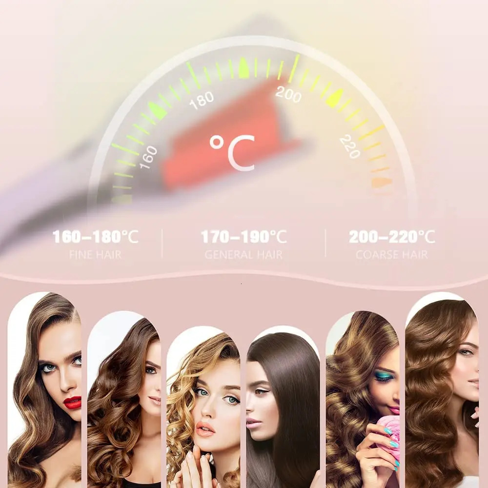 Deap Wave Hair Curler 32mm V Shape Crimping Iron Curly Hair Curling Iron Fast Heating Waver Styling Tool for All Types of Hair 251018