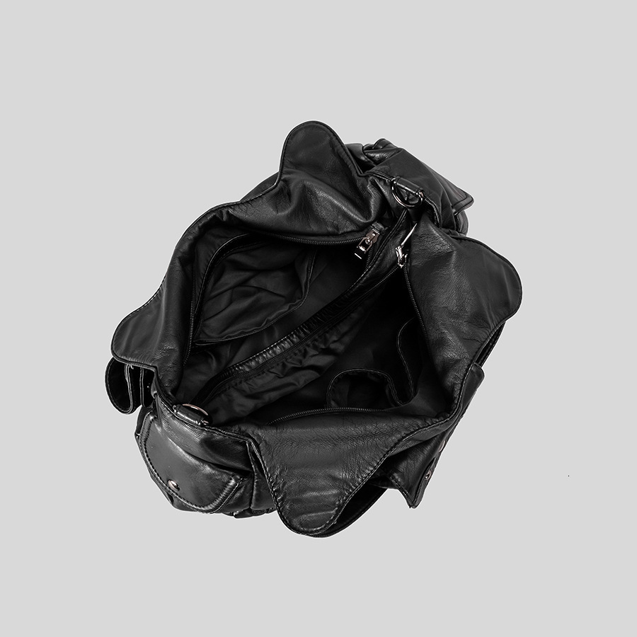 Vintage Vintage Style Y2k Spicy Girl Large Capacity Designer Bag New Autumn And Winter Trend Multi Pocket Luxury Handbag Women's Shoulder Bag