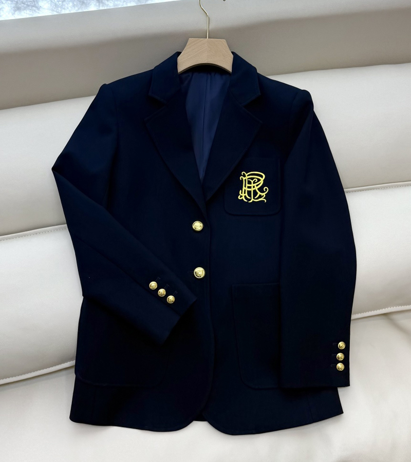 Fashion Clothing Outwear Coats Jacket Suit F Print Letter Luxury SlimSuit Long Sleeve S-L
