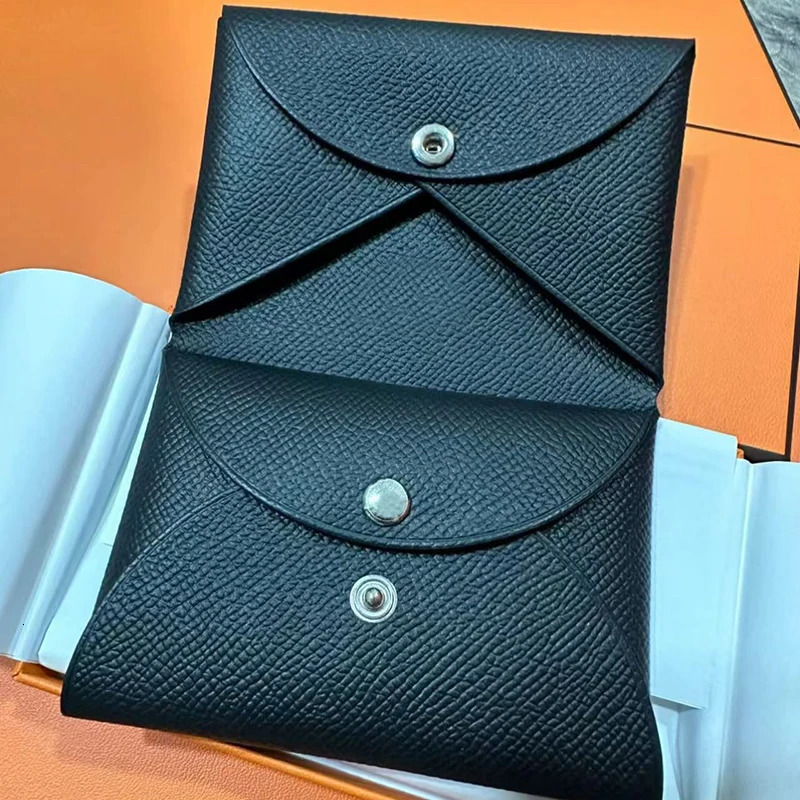 Genuine Leather Busin Card Holder Wallet Palm Pattern Top Layer Cowhide ex ID Card Holder Coin Purse Korean Sle 251013