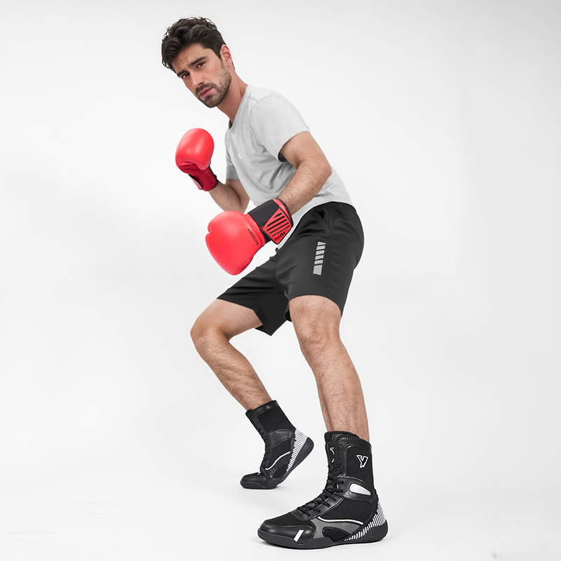 2025 New Men's Designer Boxing Shoes - Multi-functional Mid-tube Sports Shoes for Wrestling, Fighting, Sanda, Running & Comprehensive Strength Tr